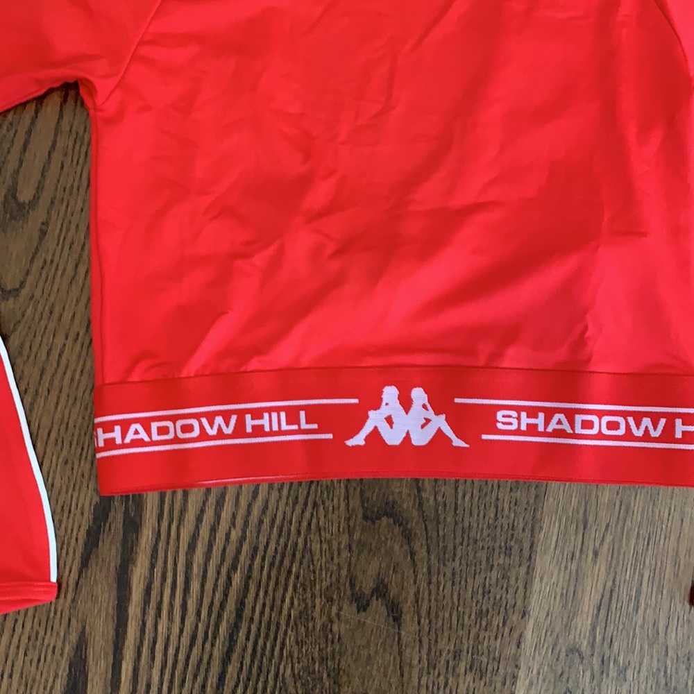 Kappa x Shadow Hill Serem Crop Top Red Large - Picture 10 of 11